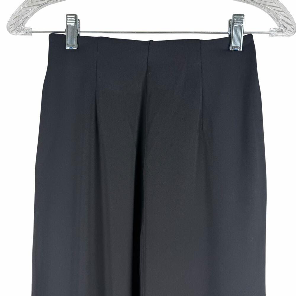 Uniqlo Crepe Jersey Straight Leg Pull On Pants Black Size XXS - Picture 8 of 10